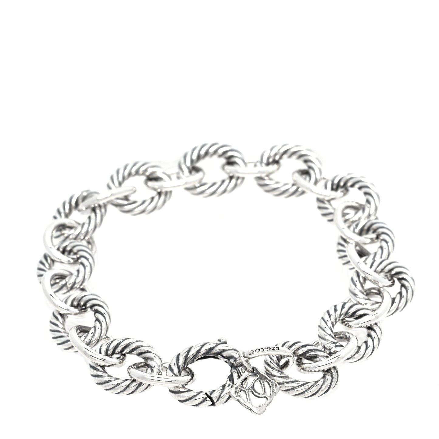 Sterling Silver 10mm Medium Oval Link Bracelet
