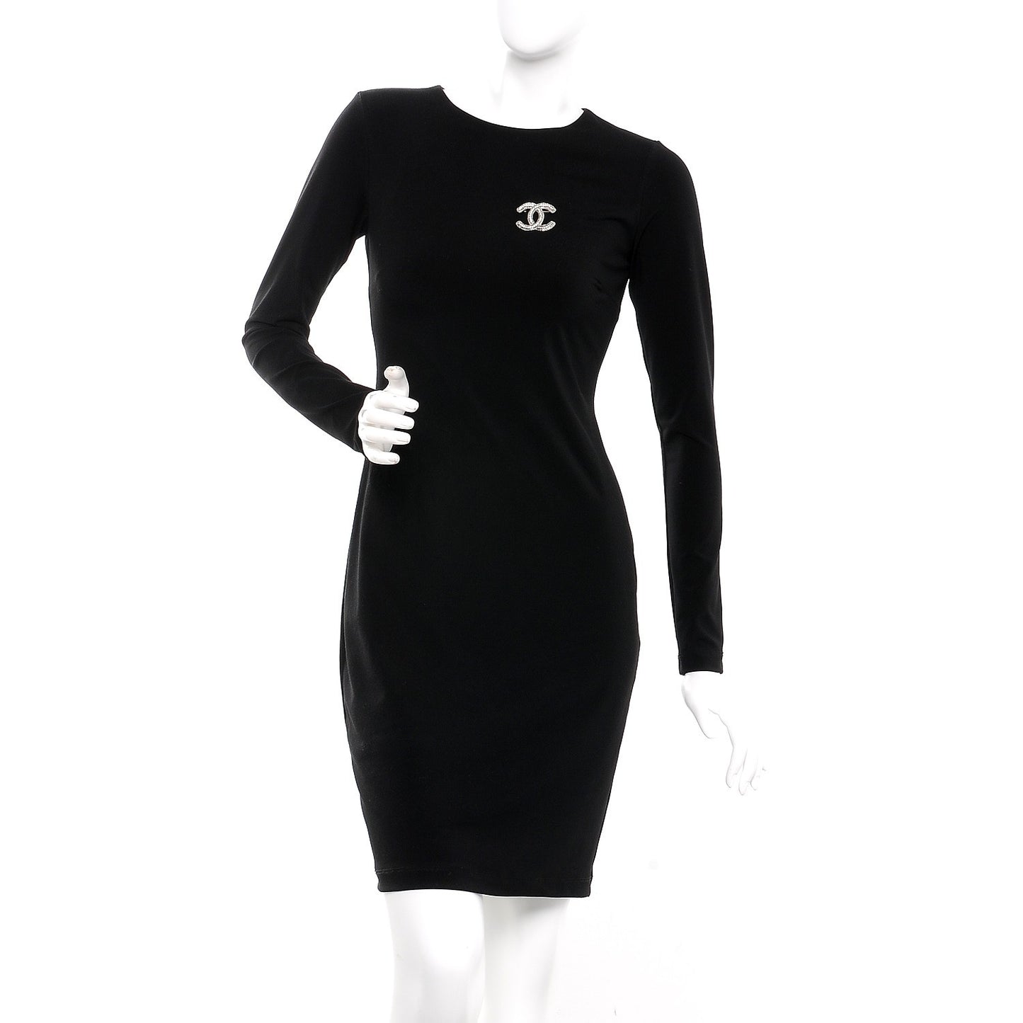 Crystal CC Brooch Silver