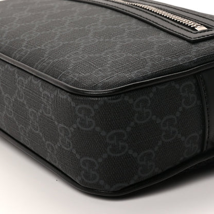 Gucci Soft GG Supreme Monogram Web Belt Bag Black Grey 8 of 8