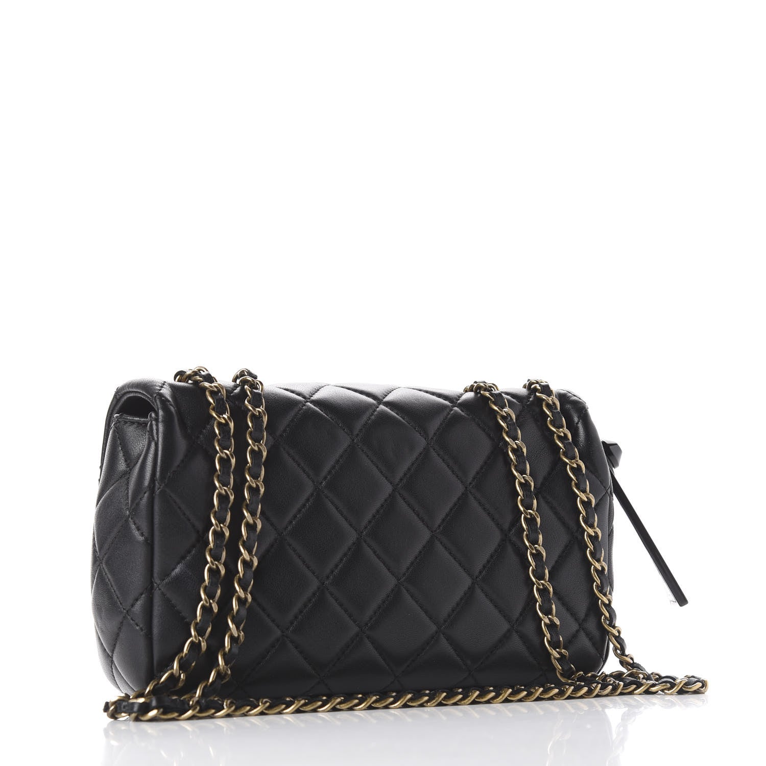 Chanel Lambskin Small Grocery By Flap Black 5 of 15