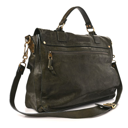 Proenza Schouler Lambskin Medium PS1 Satchel Military 3 of 9