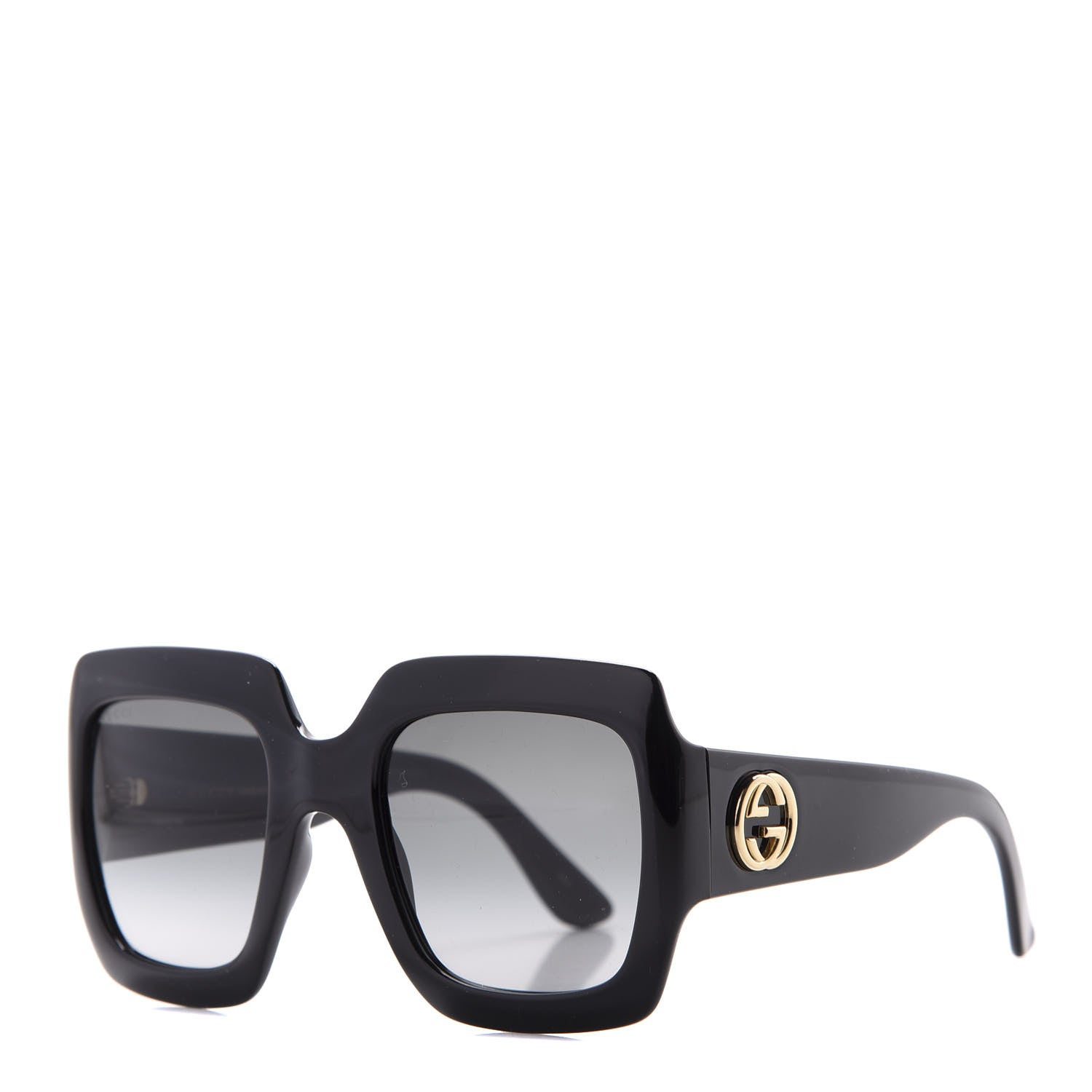 Gucci Acetate Square Frame Sunglasses GG0053S Black 1 of 8