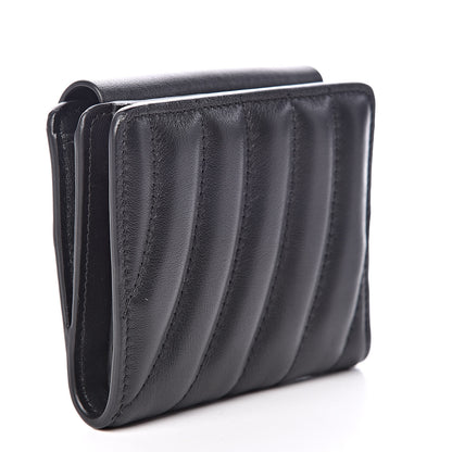 Chloe Lambskin Quilted Drew Square Wallet Black 3 of 9