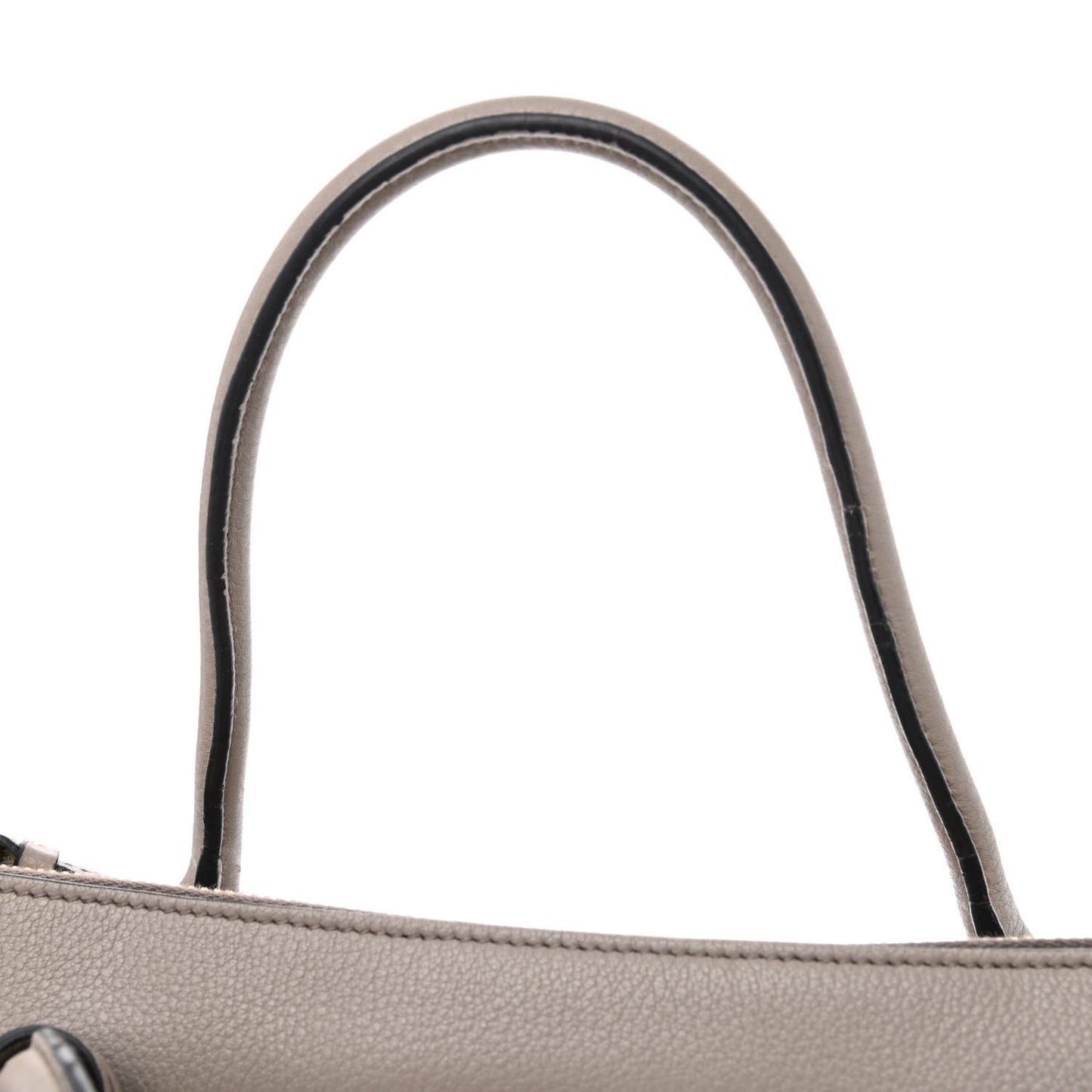 Vitello Daino Shoulder Bag Argilla