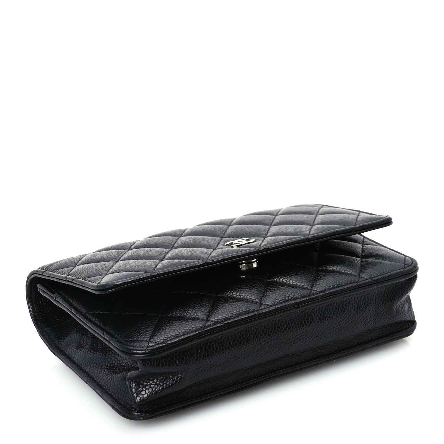 Chanel Caviar Quilted Wallet On Chain WOC  Black 3 of 8