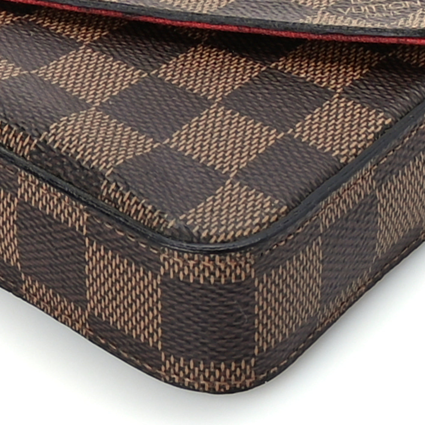 Louis Vuitton Damier Ebene Pochette Felicie Chain Wallet 10 of 10