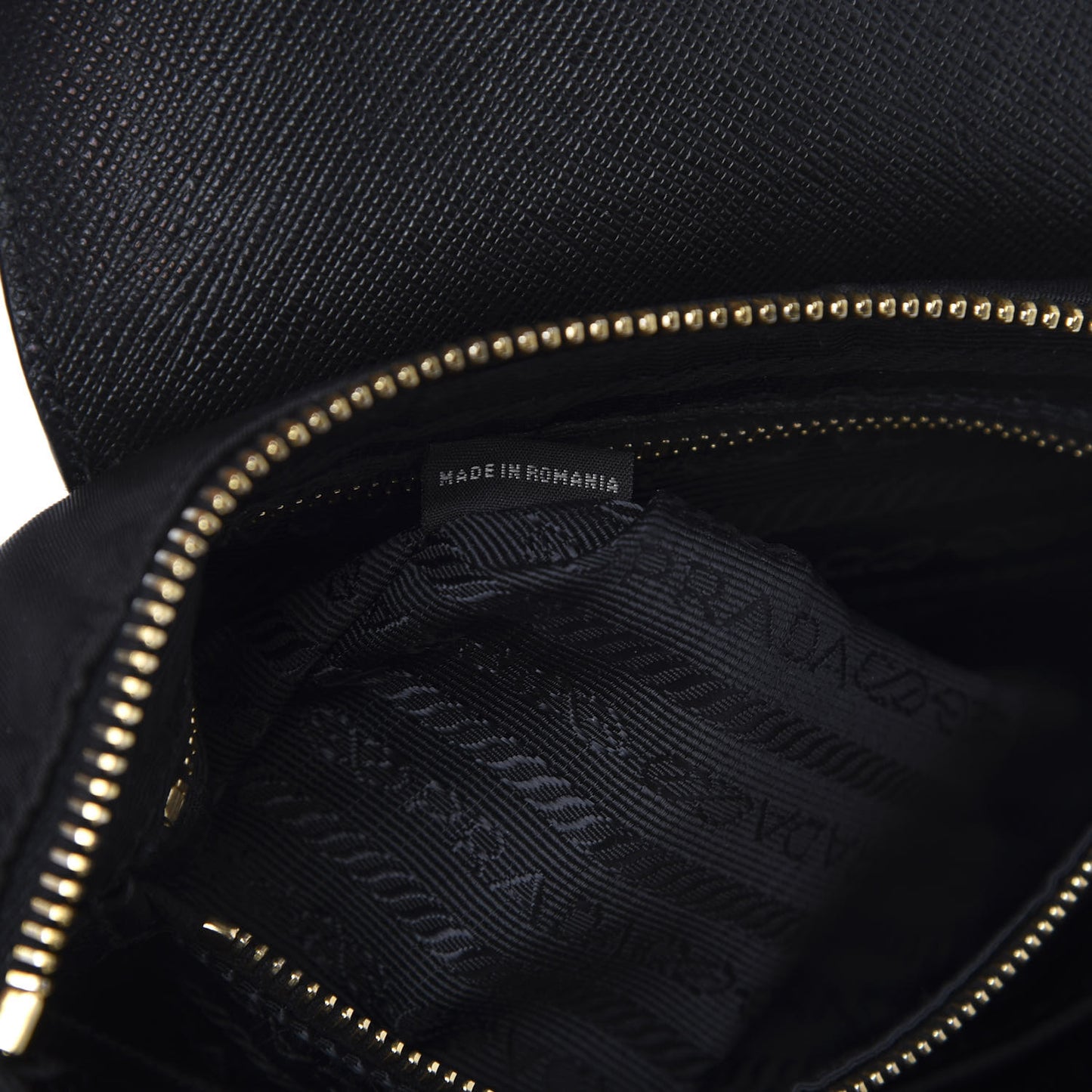 Tessuto Nylon Saffiano Crossbody Bag Black