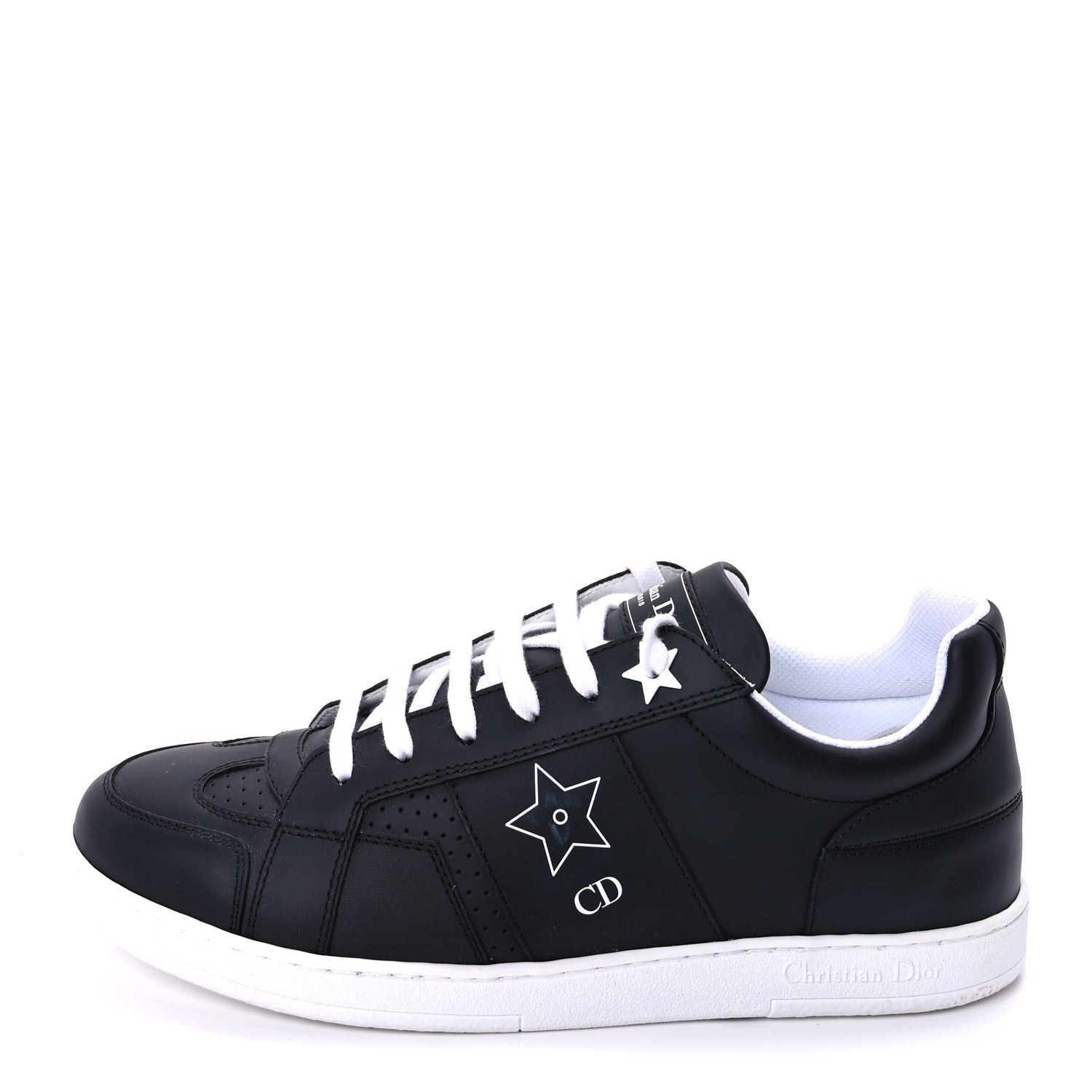 Christian Dior Calfskin Dior Star Ors Low Top Sneakers 39  Black 1 of 9