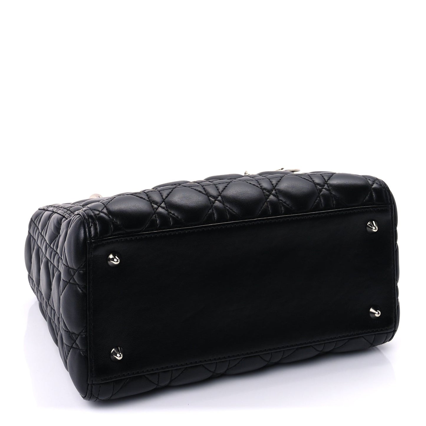 Lambskin Cannage Medium Lady Dior Black