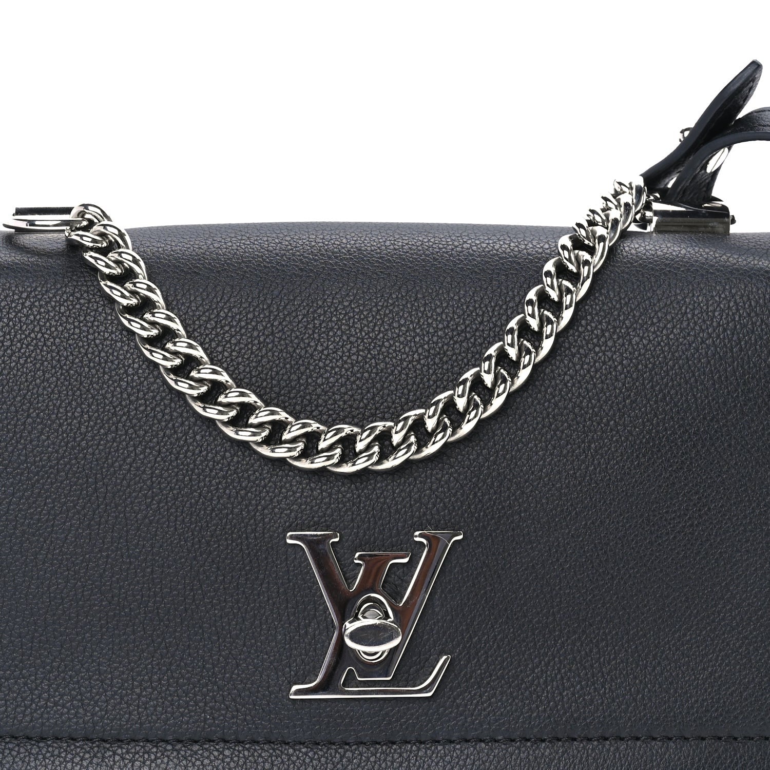 Louis Vuitton Calfskin Lockme II Chain Bag BB  Black 6 of 8