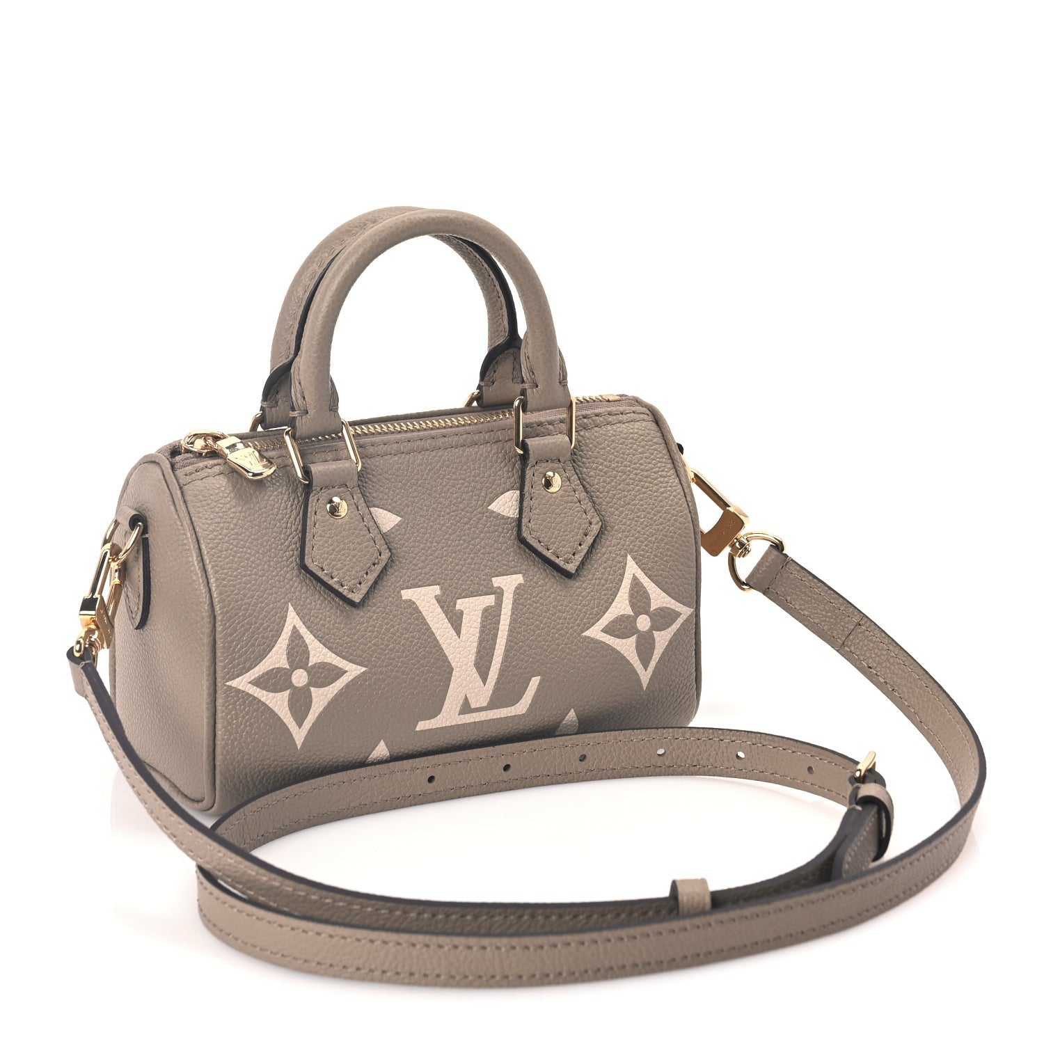 Louis Vuitton Empreinte Monogram Giant Nano Speedy  Tourterelle Creme 2 of 8