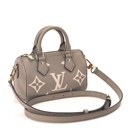 Louis Vuitton Empreinte Monogram Giant Nano Speedy  Tourterelle Creme 2 of 8