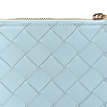 Bottega Veneta Nappa Intrecciato Bifold Zip Wallet Teal Washed 6 of 16
