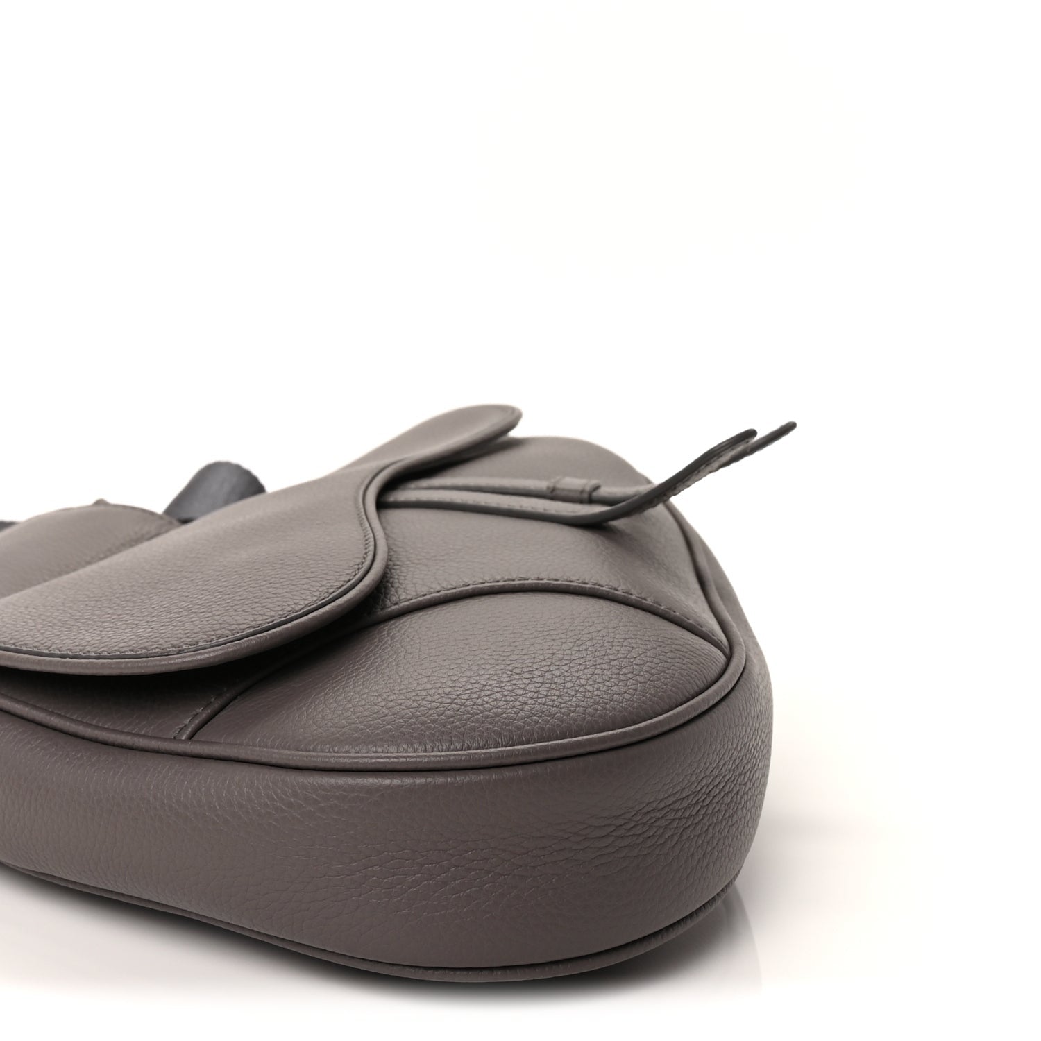 Christian Dior Grained Calfskin Mens Saddle Bag  Grey 8 of 8