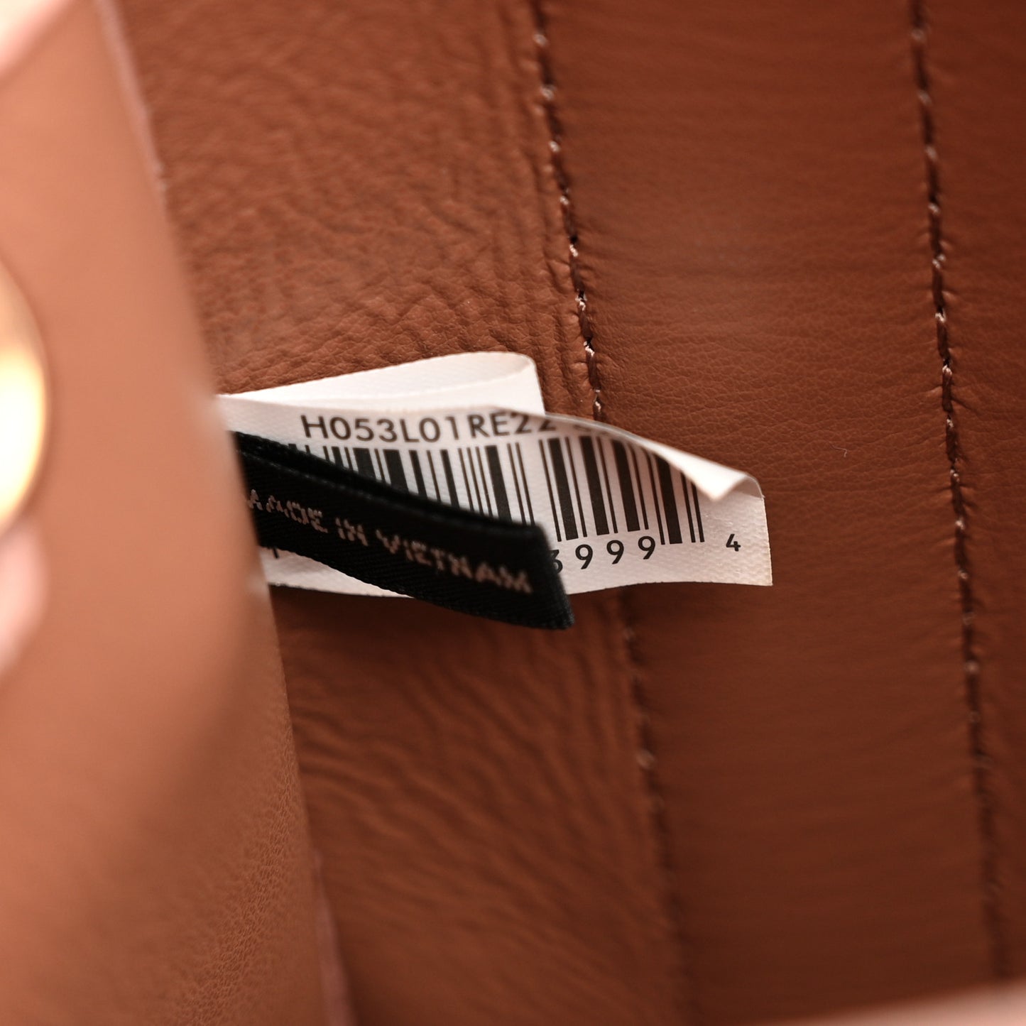 Grained Calfskin Micro The Tote Bag Rose