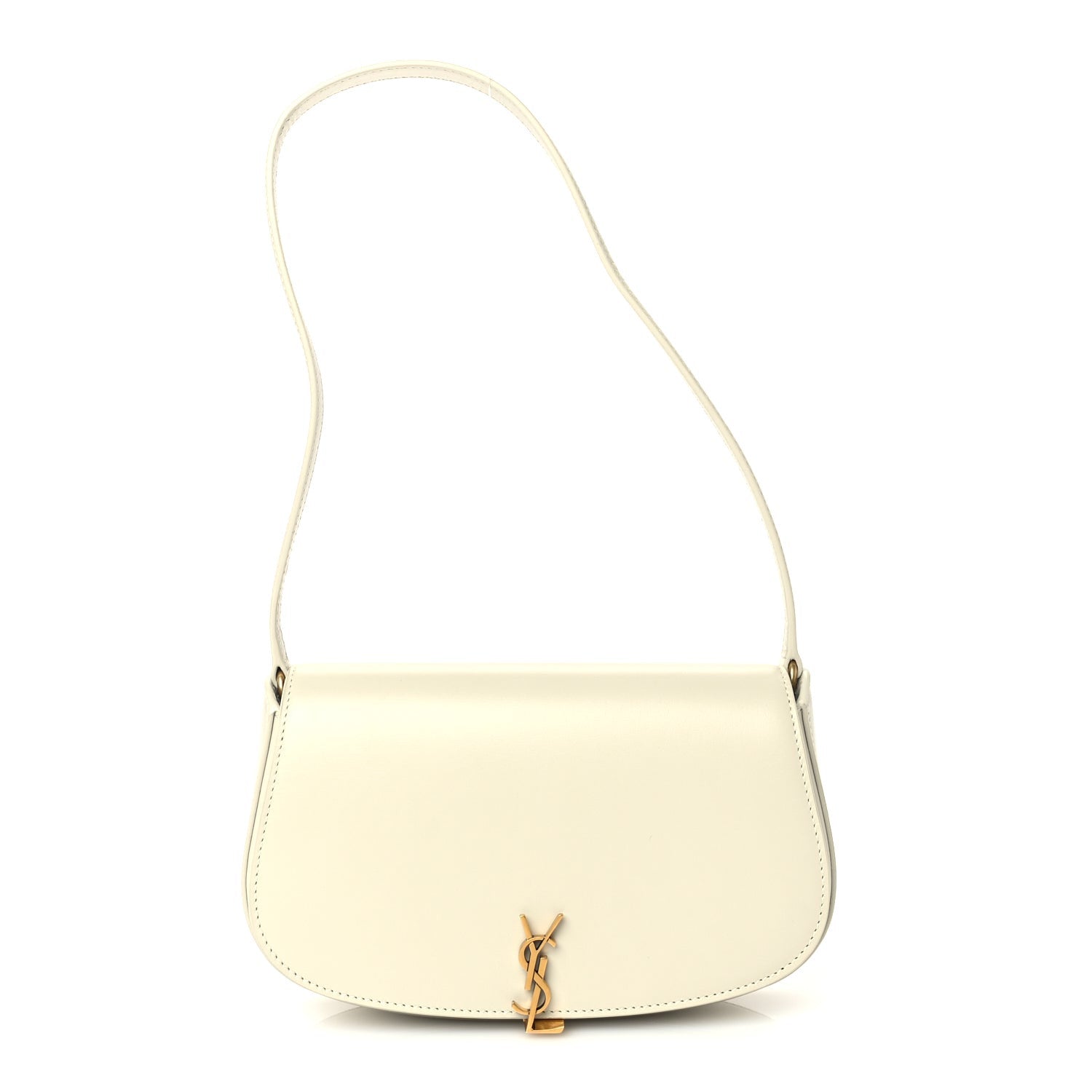 Saint Laurent Box Calfskin Mini Voltaire Shoulder Bag  Crema soft 1 of 8