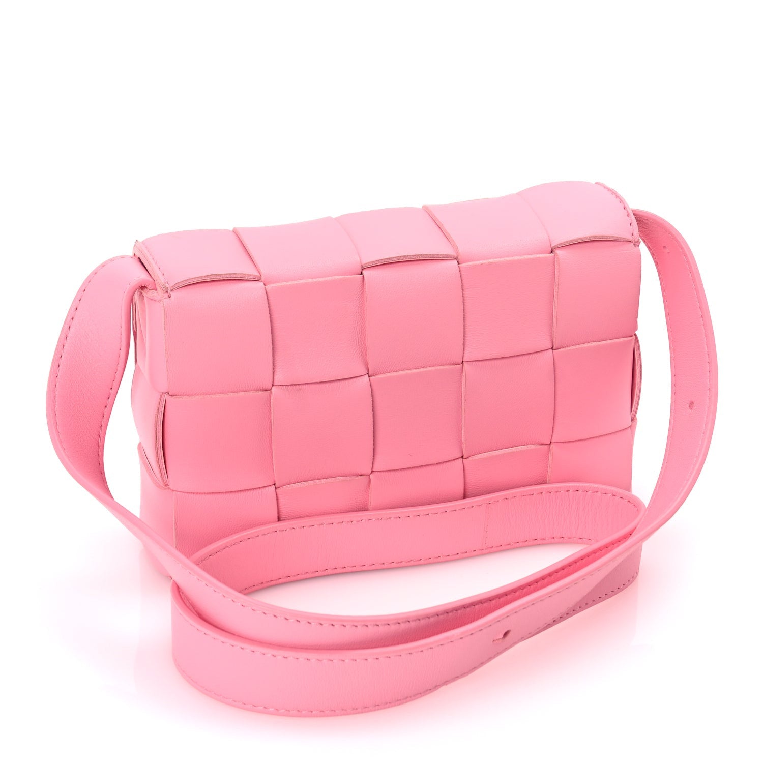 Bottega Veneta Lambskin Maxi Intreccio Small Cassette Crossbody Bag Ribbon 2 of 8
