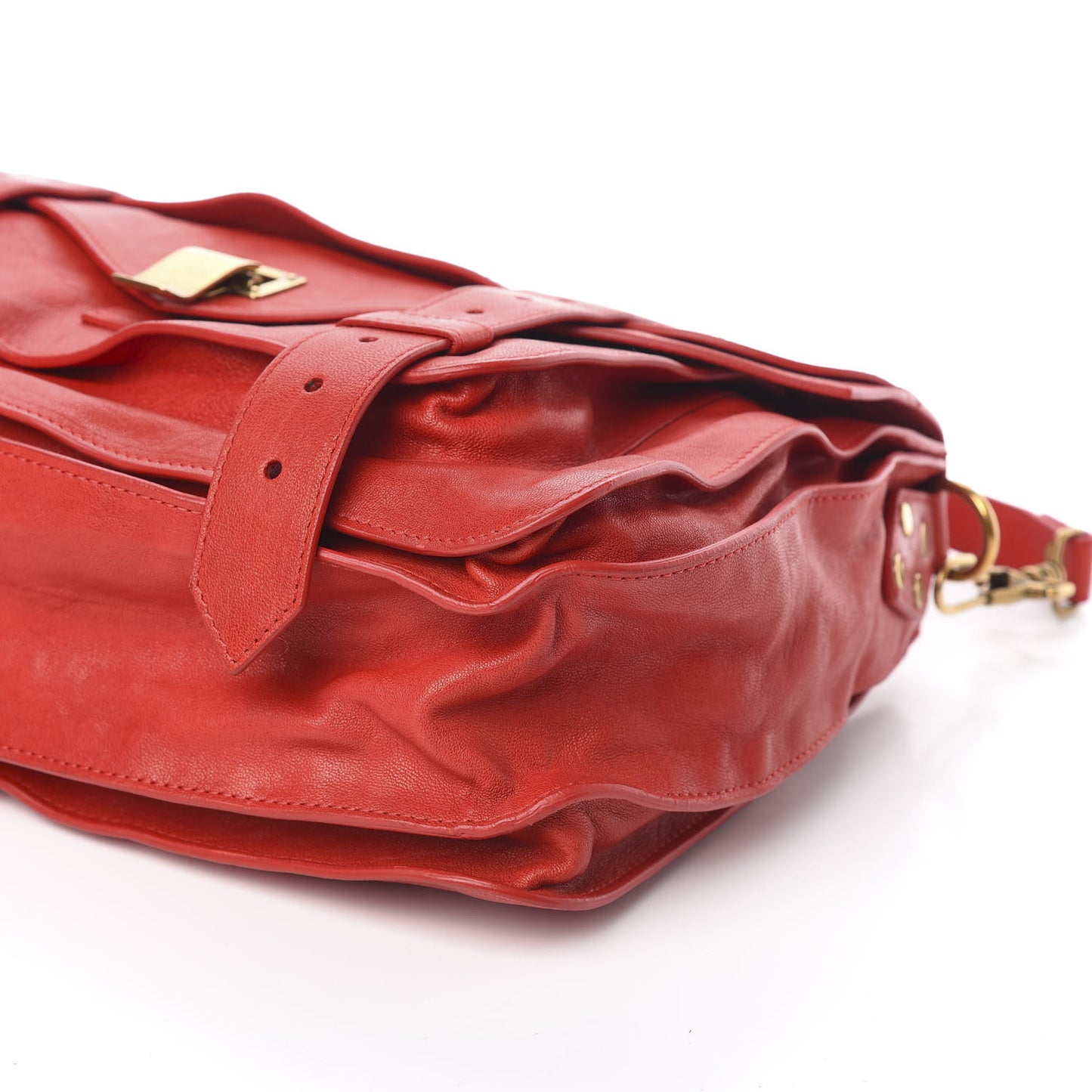 Lambskin Medium PS1 Satchel Red