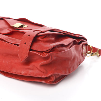 Proenza Schouler Lambskin Medium PS1 Satchel Red 9 of 10