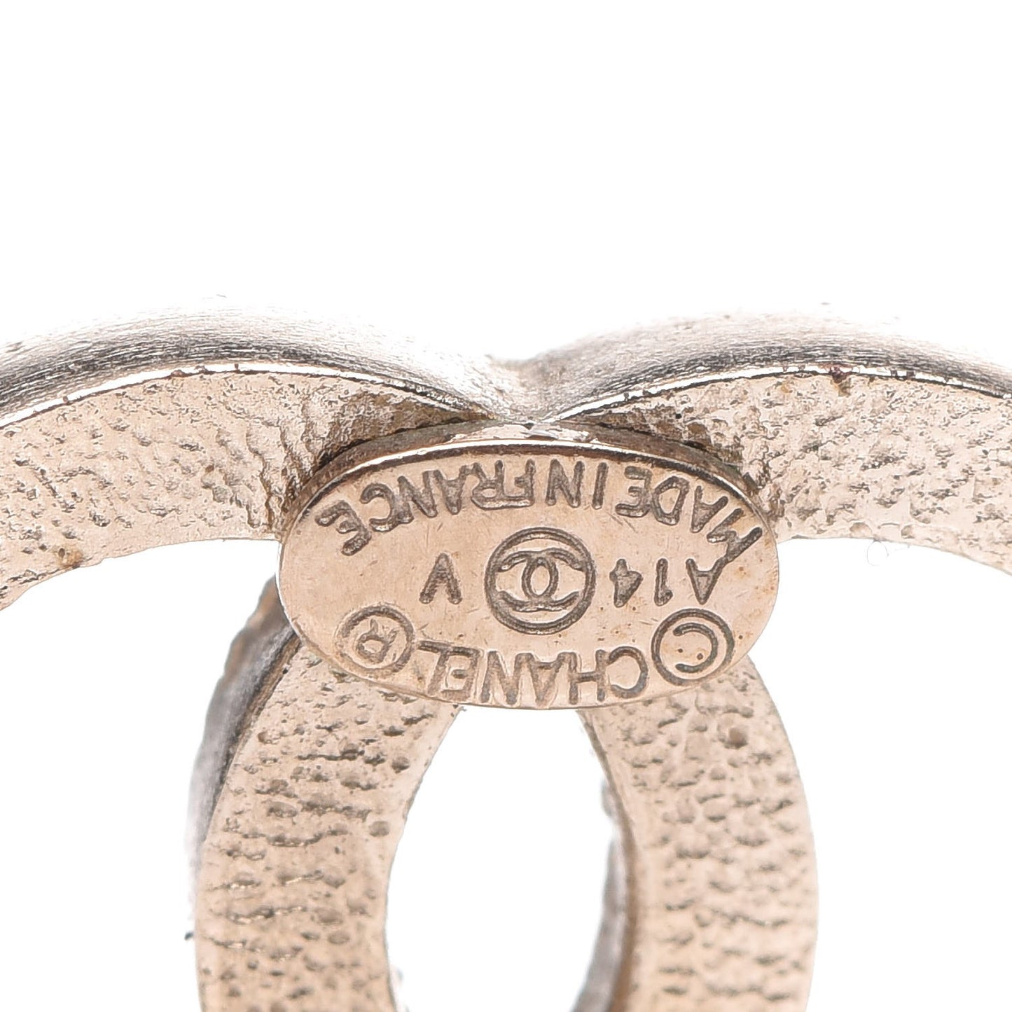 Crystal CC Earrings Gold