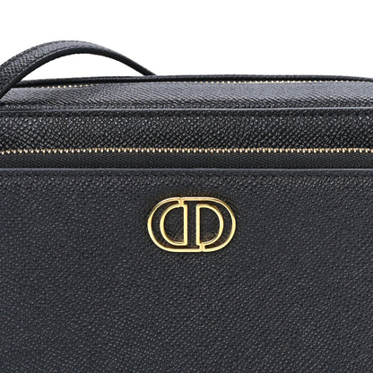 Christian Dior Grained Calfskin Caro Double Pouch Black 6 of 7