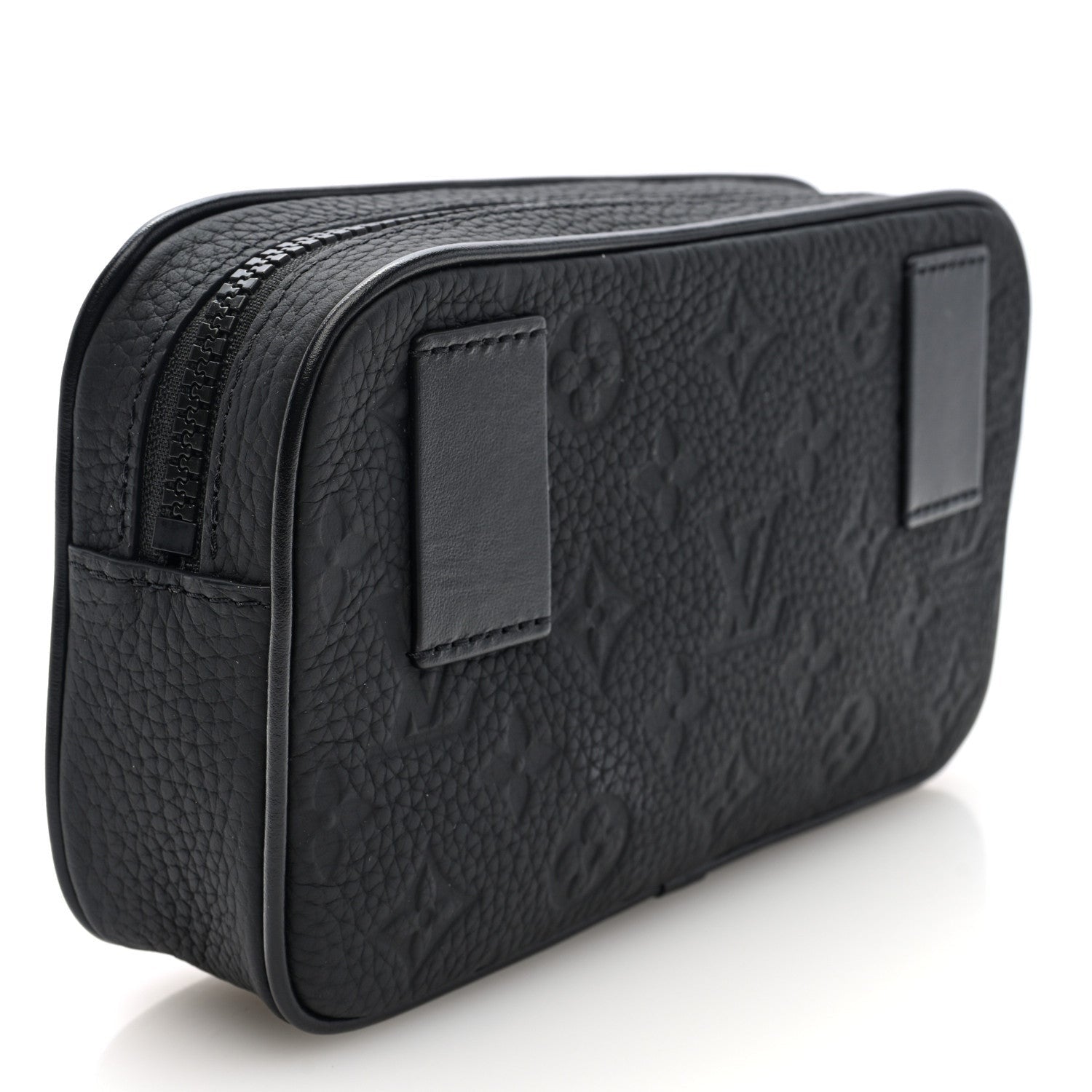 Louis Vuitton Taurillon Monogram Uniformes Solar Ray Soft Pochette Volga Belt Bag Black 3 of 6