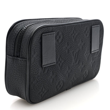 Louis Vuitton Taurillon Monogram Uniformes Solar Ray Soft Pochette Volga Belt Bag Black 3 of 6