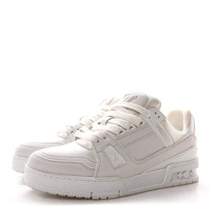 Louis Vuitton Calfskin Womens LV Trainer Sneakers White 4 of 7
