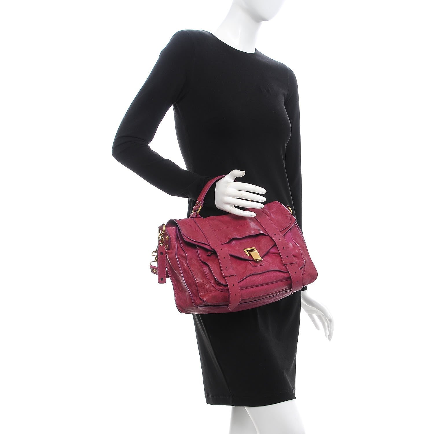 Proenza Schouler Lambskin Medium PS1 Satchel Orchid 3 of 12