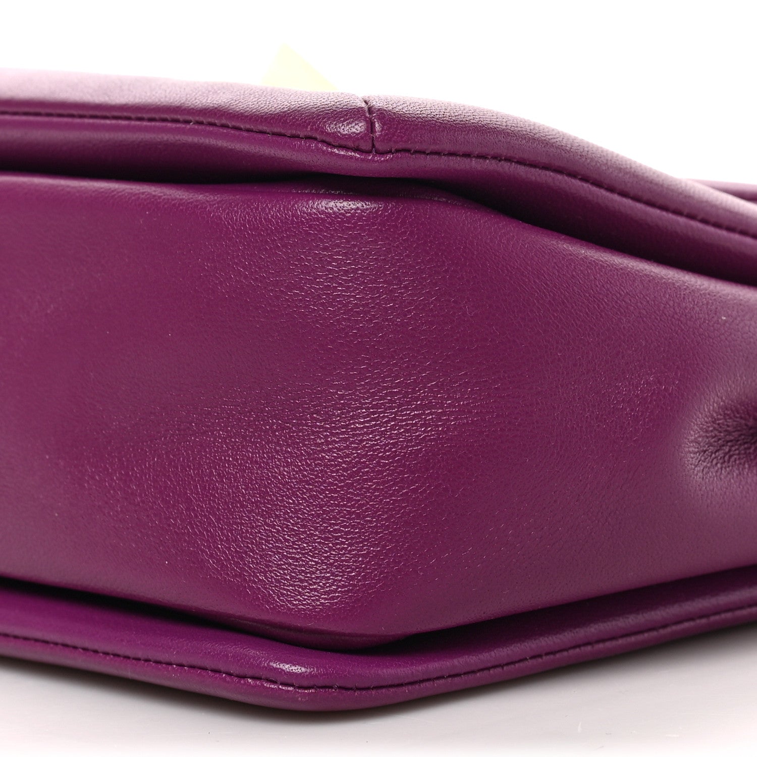 Valentino Garavani Nappa One Stud Chain Clutch Prune 8 of 8