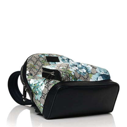 Gucci GG Supreme Monogram Blooms Small Day Backpack Blue 3 of 9