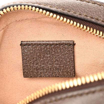 Gucci GG Supreme Monogram Web Mini Ophidia Round Shoulder Bag Brown 6 of 10