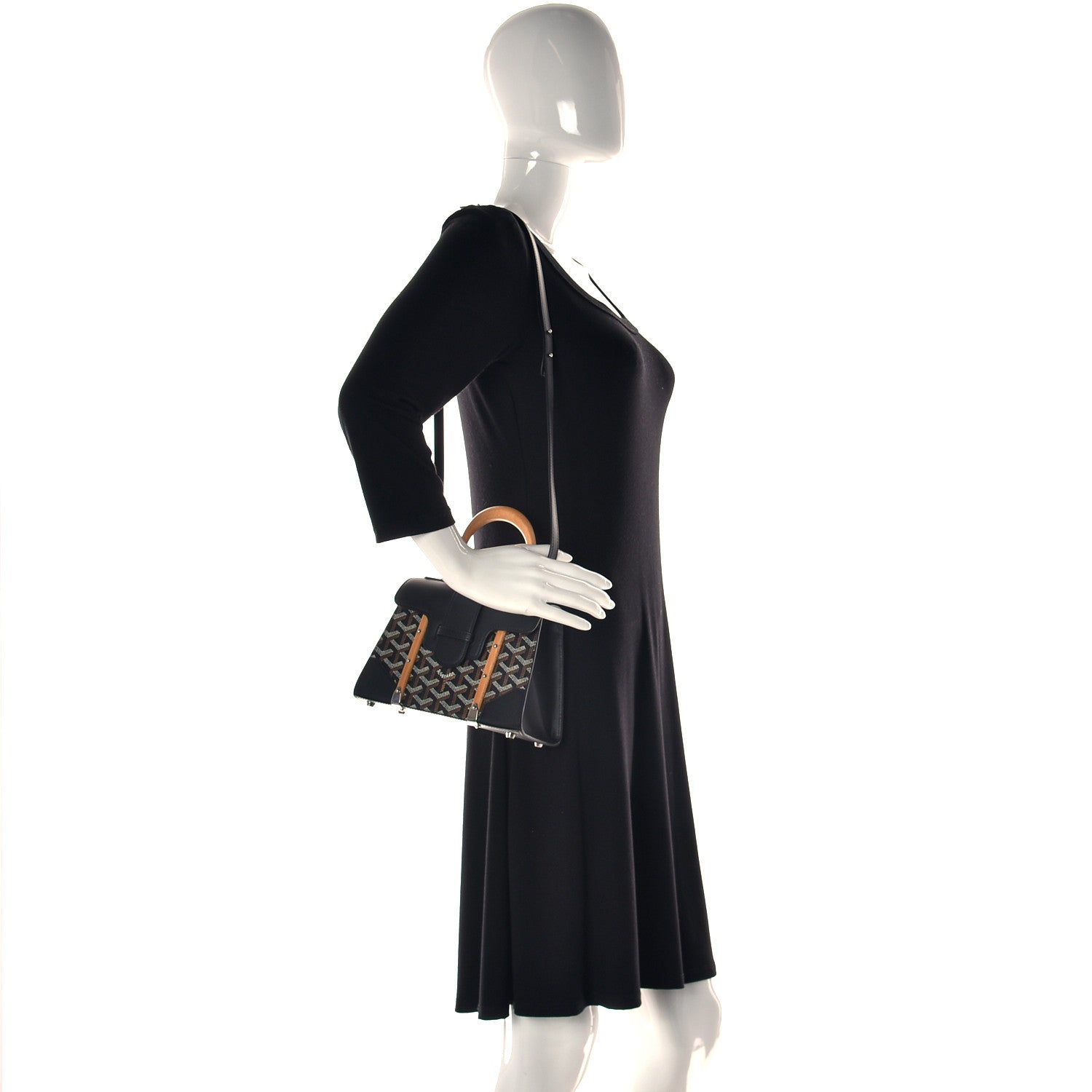 Goyard Goyardine Structure Mini Saigon Black Gold 2 of 8