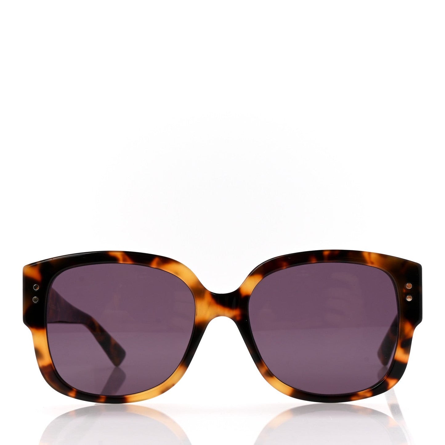 Acetate Cannage Lady Dior Studs Sunglasses Havana