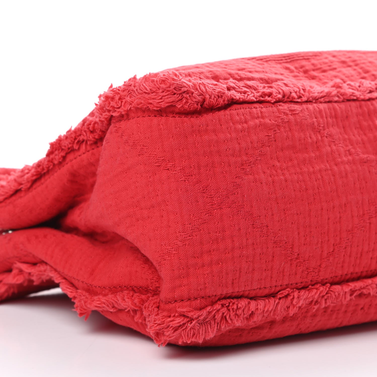 Chanel Canvas Large Double Face Shopping Tote Red 9 of 10