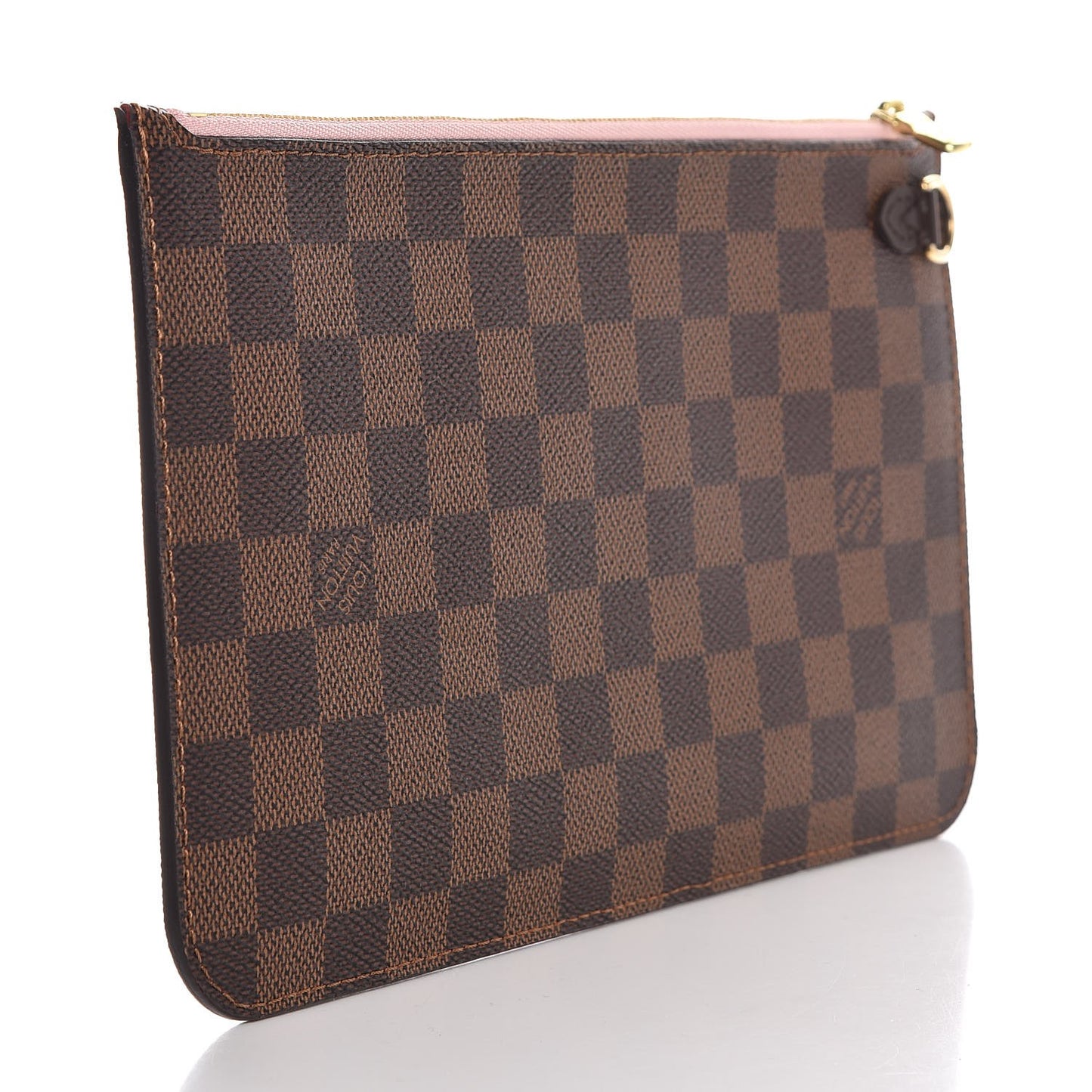 Damier Ebene Neverfull MM GM Pochette Rose Ballerine