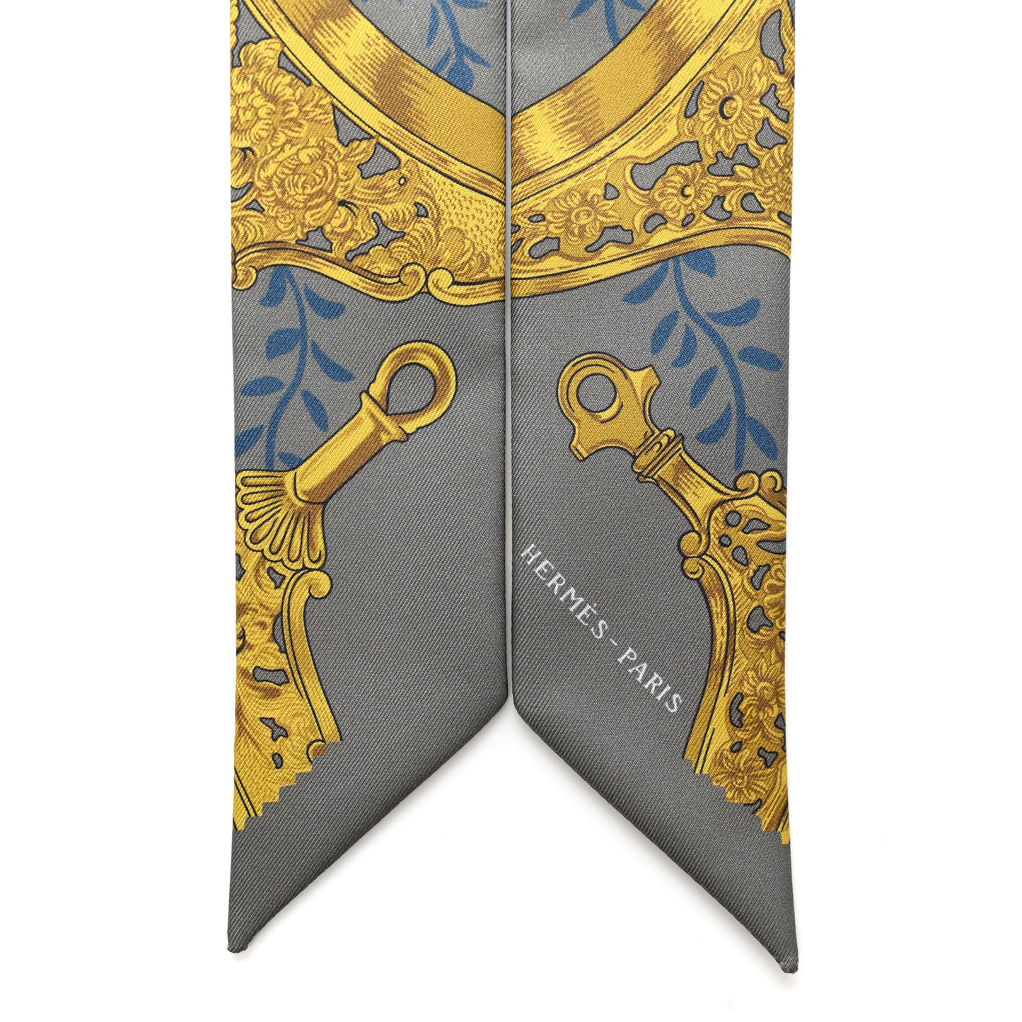 Silk Etriers Remix Twilly Vert De Gris Bleu Moyen