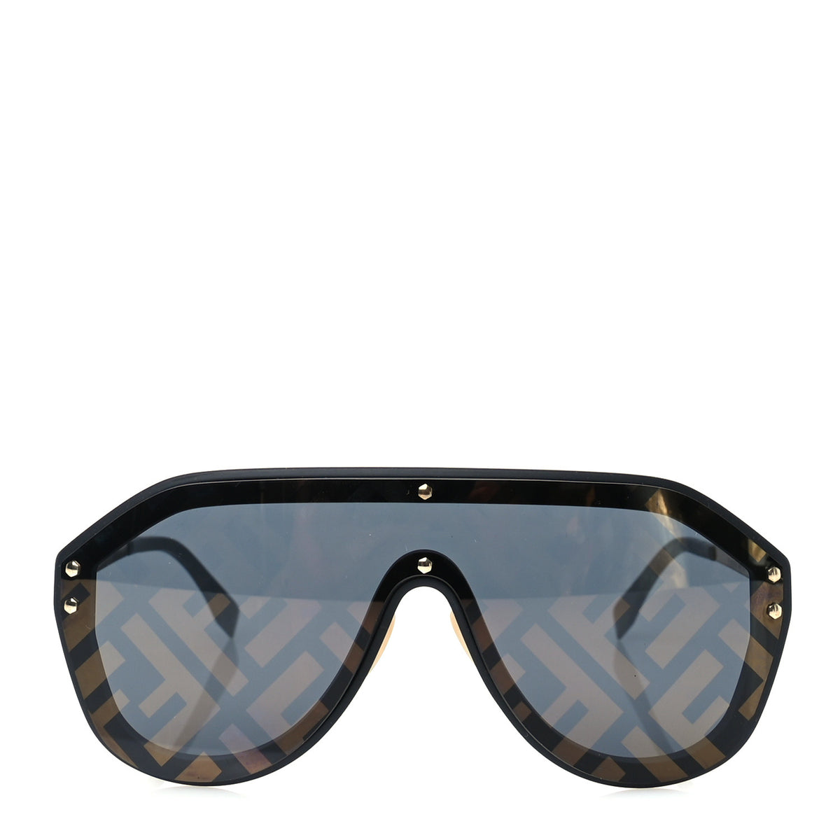 Fendi FF Fabulous Shield Sunglasses FF M0039/G/S Brown 2 of 7