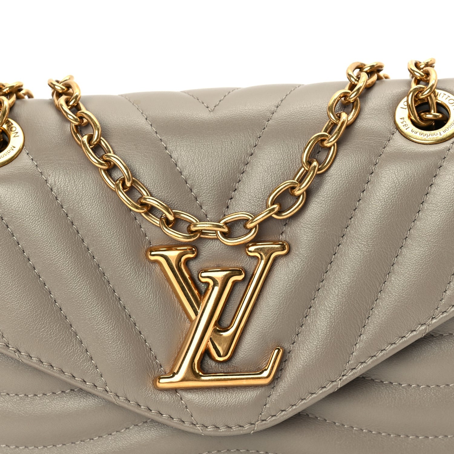 Louis Vuitton Calfskin New Wave Chain PM NM Taupe 4 of 8
