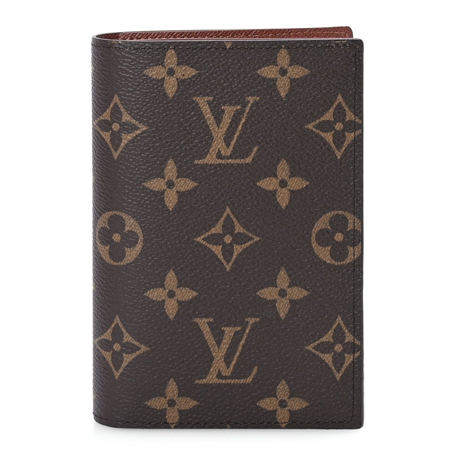 Monogram Passport Cover Brown