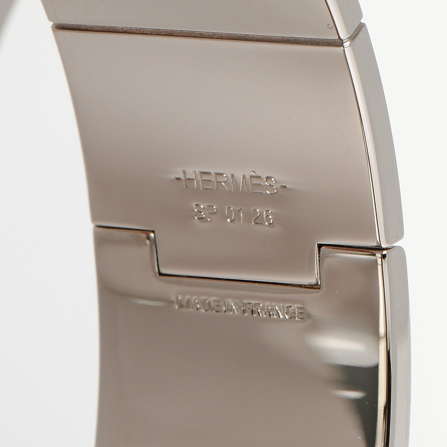 Enamel Wide Hinged Bracelet M Pannacotta