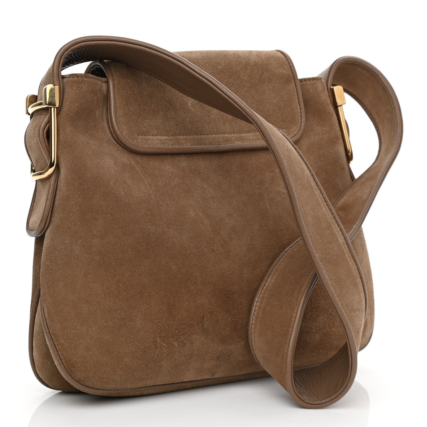 Suede Cudu Medium 1973 Shoulder Bag Marron Glace