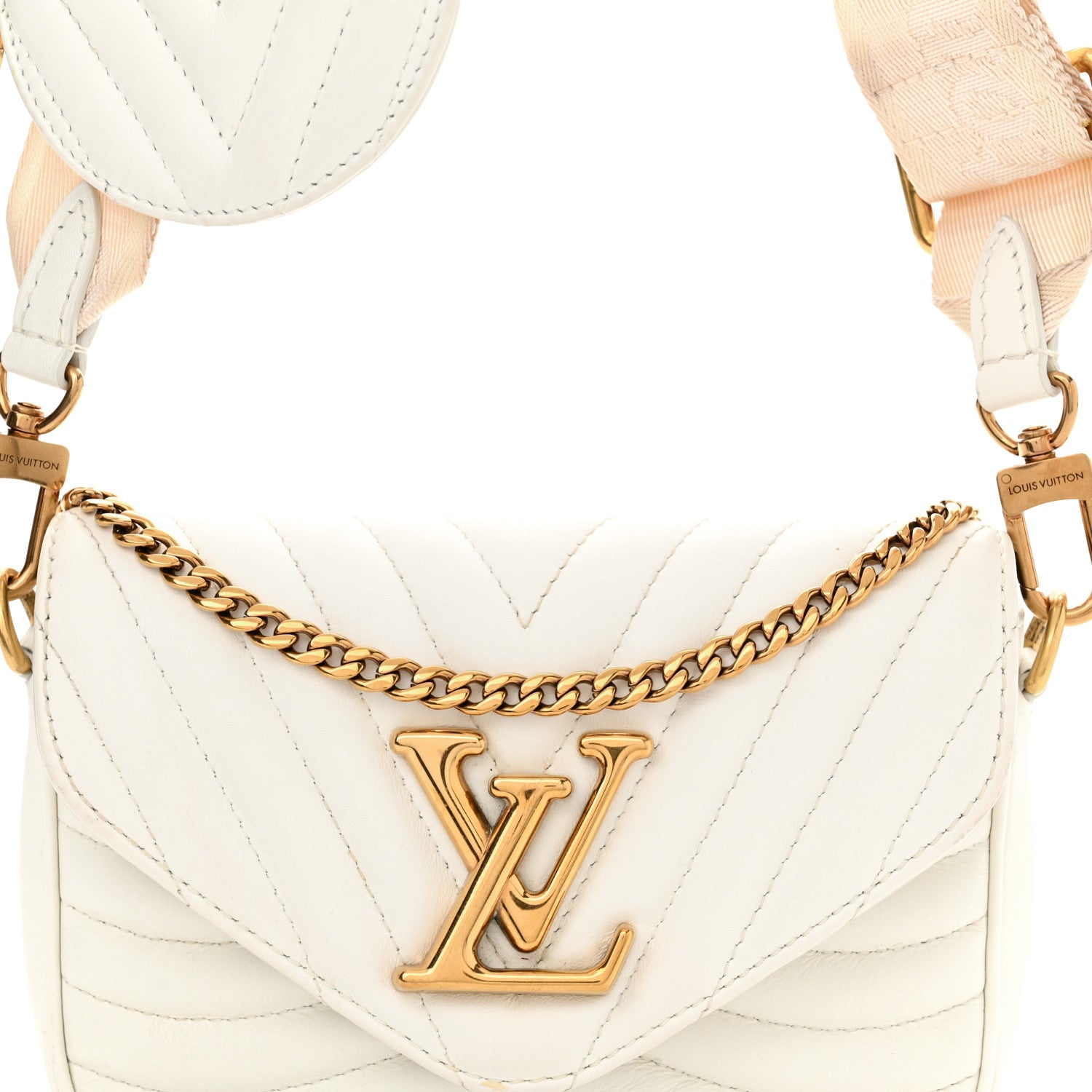 Louis Vuitton Calfskin New Wave Multi Pochette Snow 7 of 15