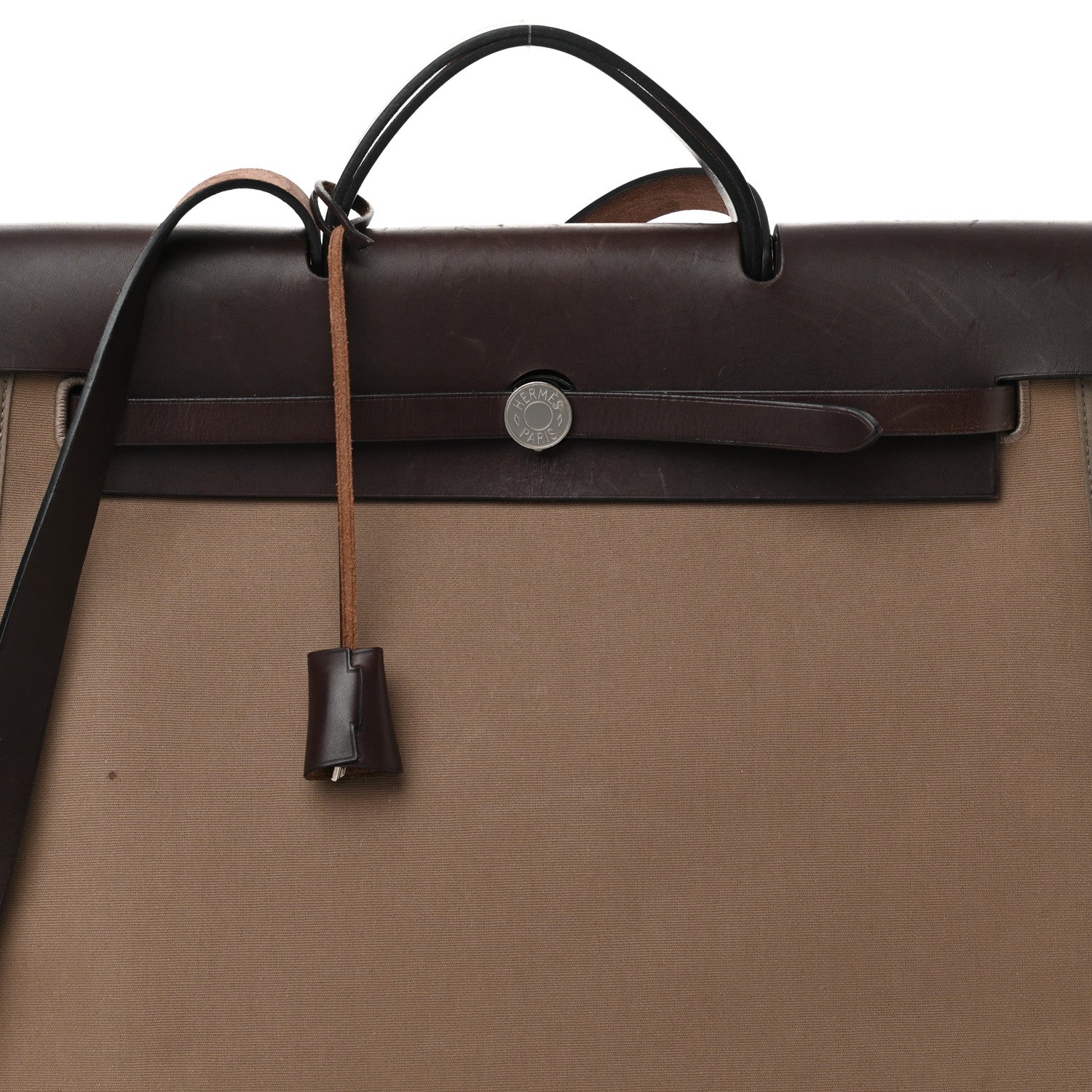 Hermes Toile Vache Hunter Herbag Zip 39 MM Etoupe Ebene 9 of 21