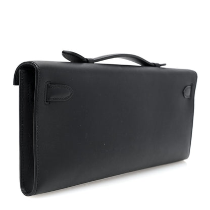 Hermes Swift Kelly Cut Clutch Pochette Black 3 of 13