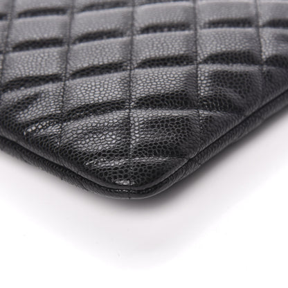 Chanel Caviar Quilted Medium Cosmetic Case Black 9 of 10