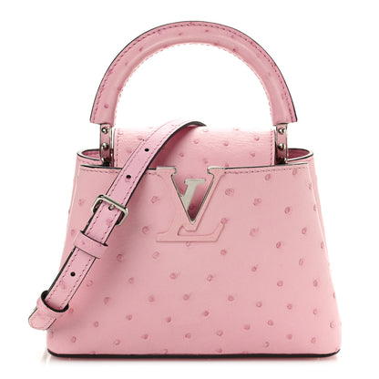 Louis Vuitton Ostrich Capucines Mini Pink 1 of 9