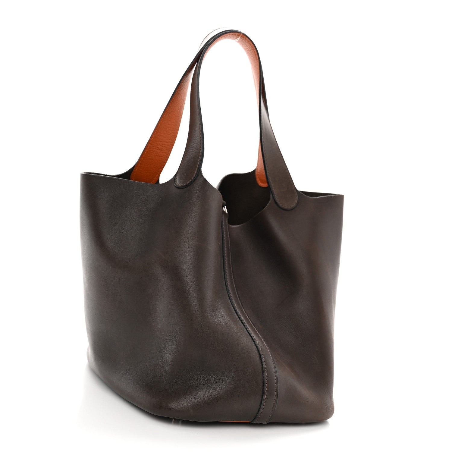 Hermes Natural Barenia Eclat Picotin 22 MM Ebene Orange 3 of 11