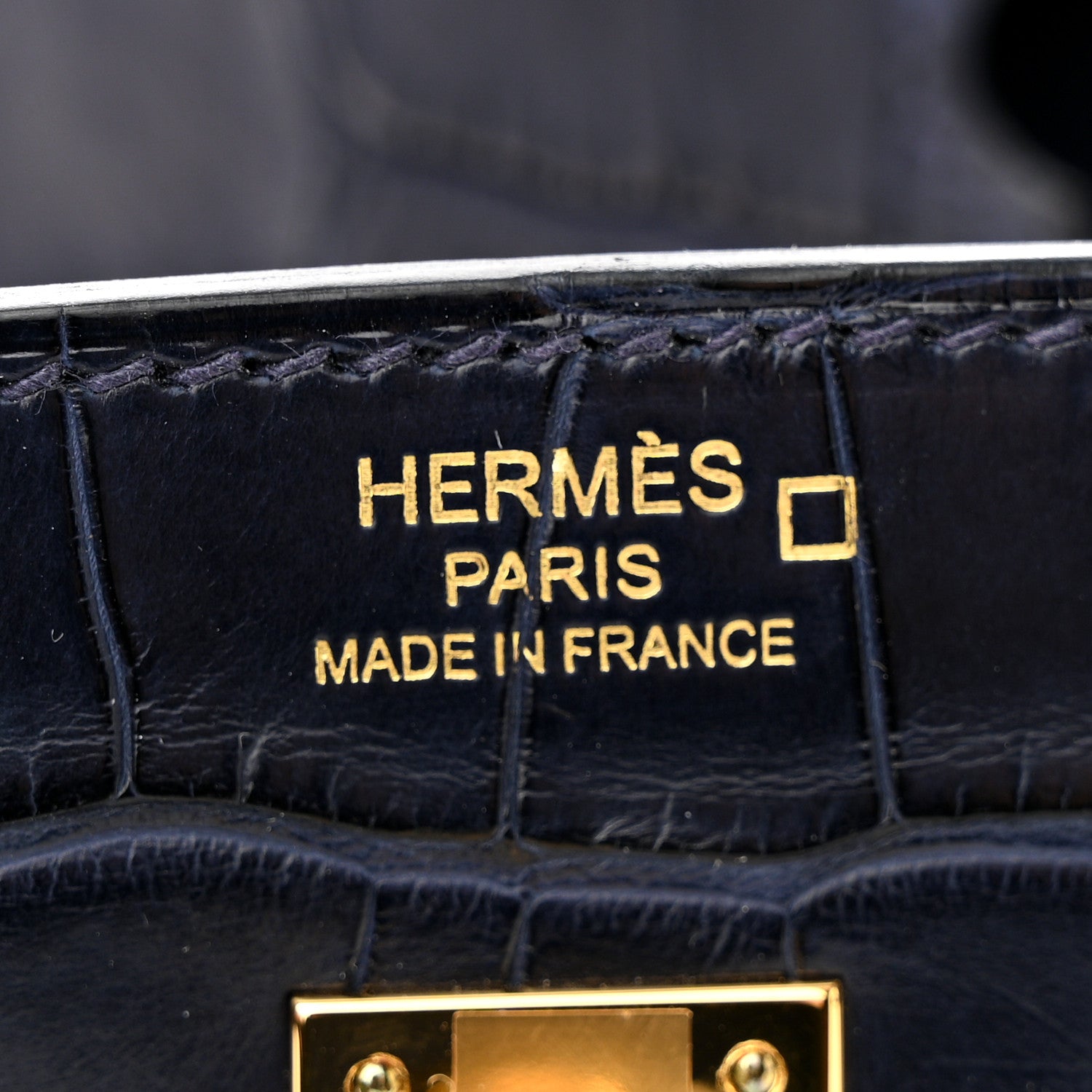 Hermes Matte Alligator Birkin 25 Bleu Indigo 6 of 11