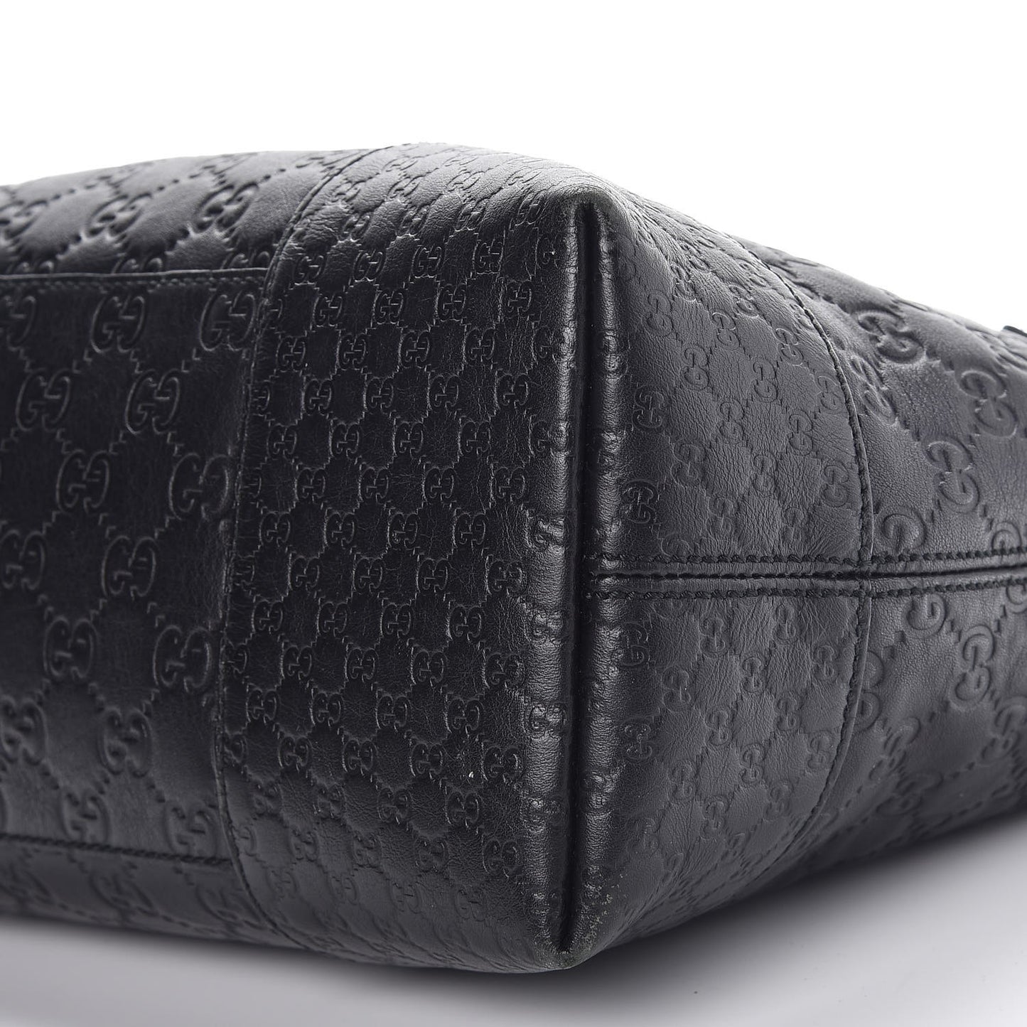 Guccissima Medium Bree Foldover Tote Black